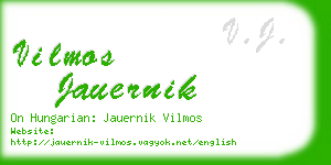 vilmos jauernik business card